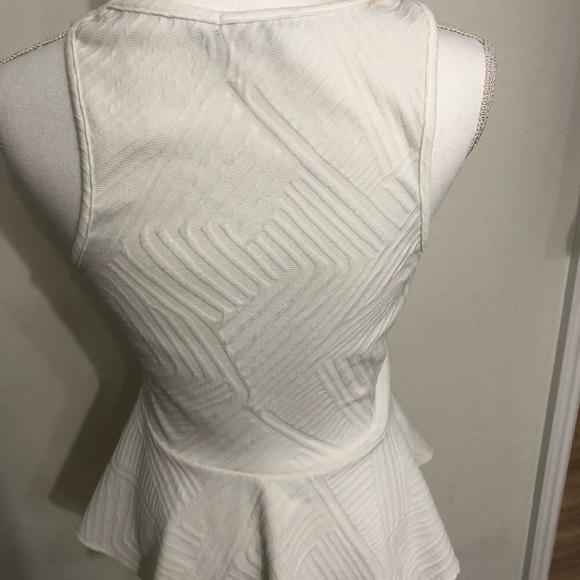 Charlotte Russe white peplum top - Picture 2 of 3